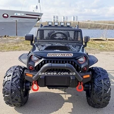Детский электромобиль M 4553 EBLR-2 (24V), кожаное сиденье фото 2