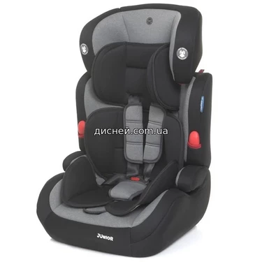 Детское автокресло ME 1008 JUNIOR Royal Gray, черно-серое