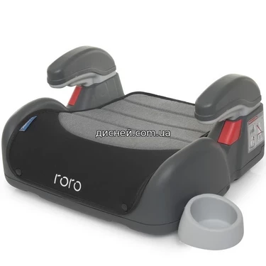 Детский бустер ME 1044 RORO Royal Gray, черно-серый