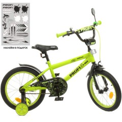 Купить Велосипед детский PROF1 16д. Y1671, Dino, салатово-черный матовый