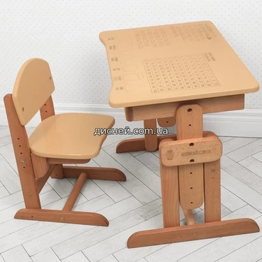 Детская парта 04-031 BEIGE со стульчиком , дуб