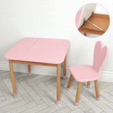 Детский столик 04-025R-BOX со стульчиком, розовый