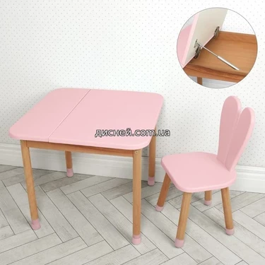Детский столик 04-025R-BOX со стульчиком, розовый