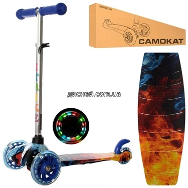 Детский самокат BB 3-013-4-F-DBL MINI, синий