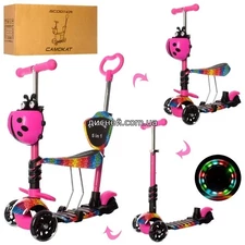 Детский самокат JR 3-058-I-WP1, MAXI, розовый