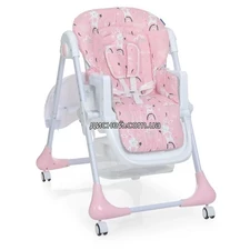 Стульчик для кормления M 3233 Rabbit Girl Pink, зайчик фото 14