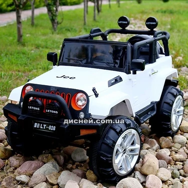 Детский электромобиль T-7847 EVA WHITE, мягкие EVA колеса