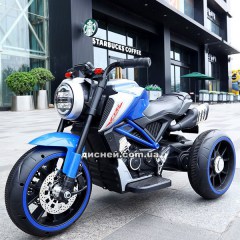 Детский мотоцикл T-7236 EVA BLUE, мягкие колеса