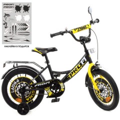 Купить Детский велосипед 16д. Y1643-1 Original boy, черно-желтый - Дитячий велосипед 16д. Y1643-1