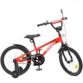 Велосипед детский PROF1 18д. Y18211-1 Shark, красно-черный