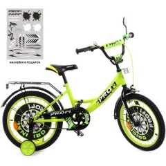 Купить Детский велосипед PROF1 18д. Y1842-1, Original boy, салатово-черный