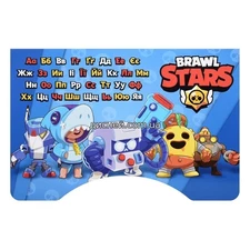 Детская парта W 2071-97-4(UA) со стульчиком, Brawl Stars , серая купить