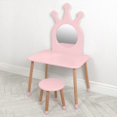 Детское трюмо 03-01PINK со стульчиком, розовое
