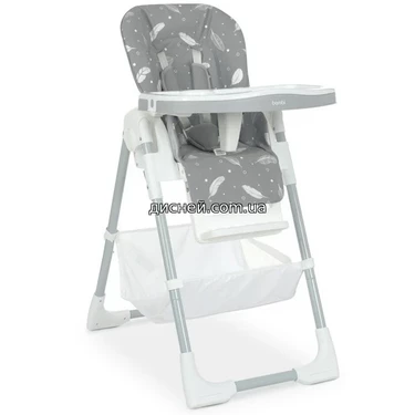 Стульчик для кормления M 4507 Fluffy Gray, серый
