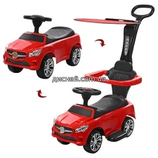 Детская каталка-толокар JY-Z06 C-3 Mercedes, с родительской ручкой фото 2