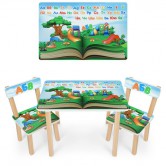 Детский столик 501-136(UA) со стульчиками, школа