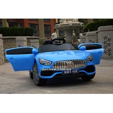 Детский электромобиль T-7652 EVA BLUE, Mercedes, синий фото 41