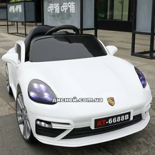 Детский электромобиль T-7660 EVA WHITE Porsche, белый фото 2