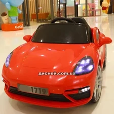 Детский электромобиль T-7660 EVA RED Porsche, красный фото 14