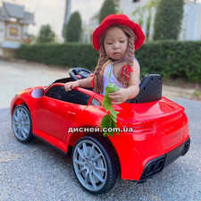 Детский электромобиль T-7661 EVA RED, BMW, мягкие колеса фото 14