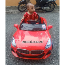 Детский электромобиль T-7661 EVA RED, BMW, мягкие колеса купить