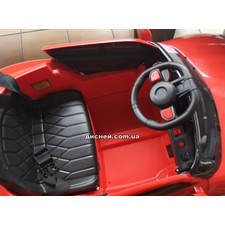 Детский электромобиль T-7661 EVA RED, BMW, мягкие колеса фото 54