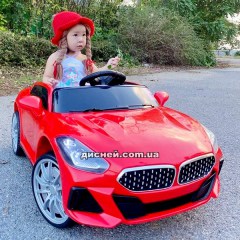 Купить Детский электромобиль T-7661 EVA RED, BMW, мягкие колеса