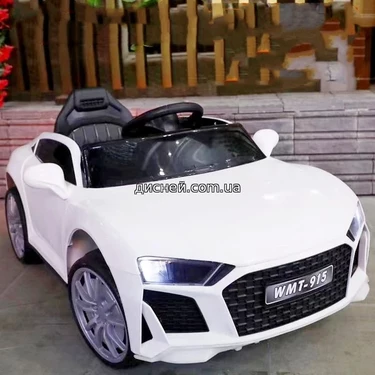 Детский электромобиль T-7662 EVA WHITE Audi, мягкие колеса
