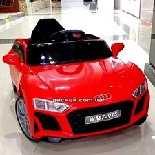Детский электромобиль T-7662 EVA RED Audi, мягкие колеса фото 2