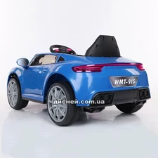 Детский электромобиль T-7662 EVA BLUE Audi, мягкие колеса фото 14