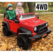 Детский электромобиль CH938 красный, Jeep, двухместный фото 14