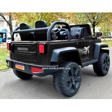 Детский электромобиль CH938C черный Jeep, двухместный фото 14