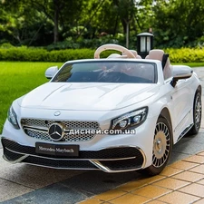 Детский электромобиль ZB188 белый, Mercedes-Maybach S650 Cabriolet фото 2