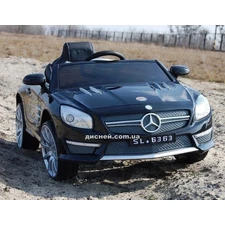 Детский электромобиль Mercedes Benz SL63 AMG черный, мягкое сиденье купить