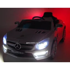 Детский электромобиль Mercedes Benz SL63 AMG черный, мягкое сиденье фото 63