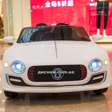 Детский электромобиль 8866 Bentley белый, мягкие колеса купить
