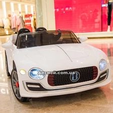 Детский электромобиль 8866 Bentley белый, мягкие колеса фото 37