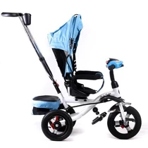 Велосипед трехколесный Baby Trike 6595Г, с ключом, голубой фото 14