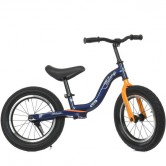 Детский беговел 14д. ML-088-3, надувные колеса, сине-оранжевый