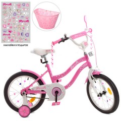 Купить Детский велосипед PROF1 16д. Y1691-1 Star, розовый