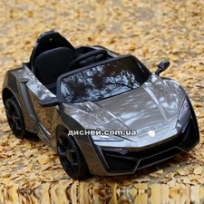 Детский электромобиль T-7623 EVA BLACK, мягкие колеса, черный