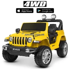Детский электромобиль M 4529 EBLR-6 Jeep, мягкое сиденье
