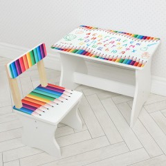 Купить Детский столик 504-77(UA), со стульчиком, карандаши