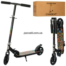 Детский самокат SR 2-039-5-B складной, черный
