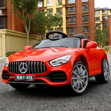Детский электромобиль M 4612 EBLR-3, Mercedes, кожаное сиденье