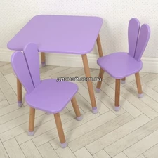 Детский столик 04-025VIOLET+1 со стульчиками, фиолетовый