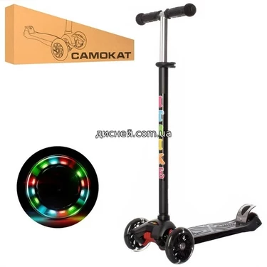 Детский самокат JR 3-003-B, MAXI, черный