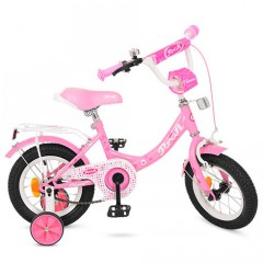 Велосипед детский PROF1 12д. Y1211, Princess, розовый