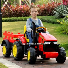 Детский электромобиль трактор M 4619 ABLR-3, с прицепом