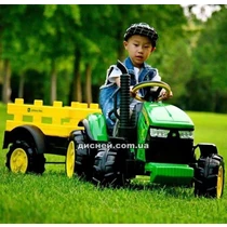 Детский электромобиль трактор M 4619 ABLR-5, с прицепом